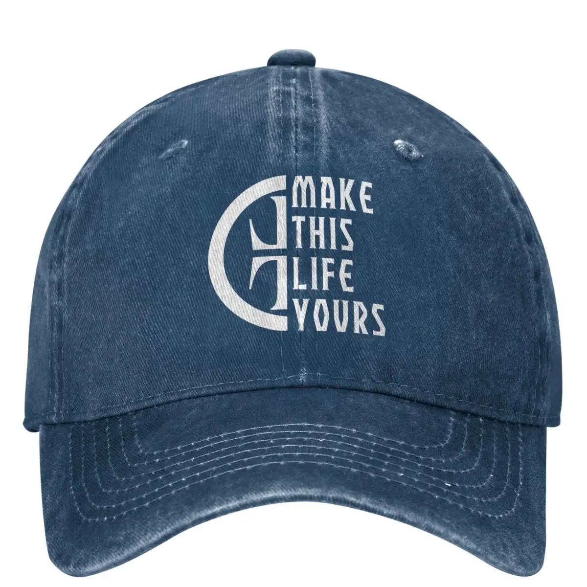 

Take That This Live Tour This Life Make Yours Merchandise Unisex Style Baseball Caps Distressed Denim Caps Hat One Size