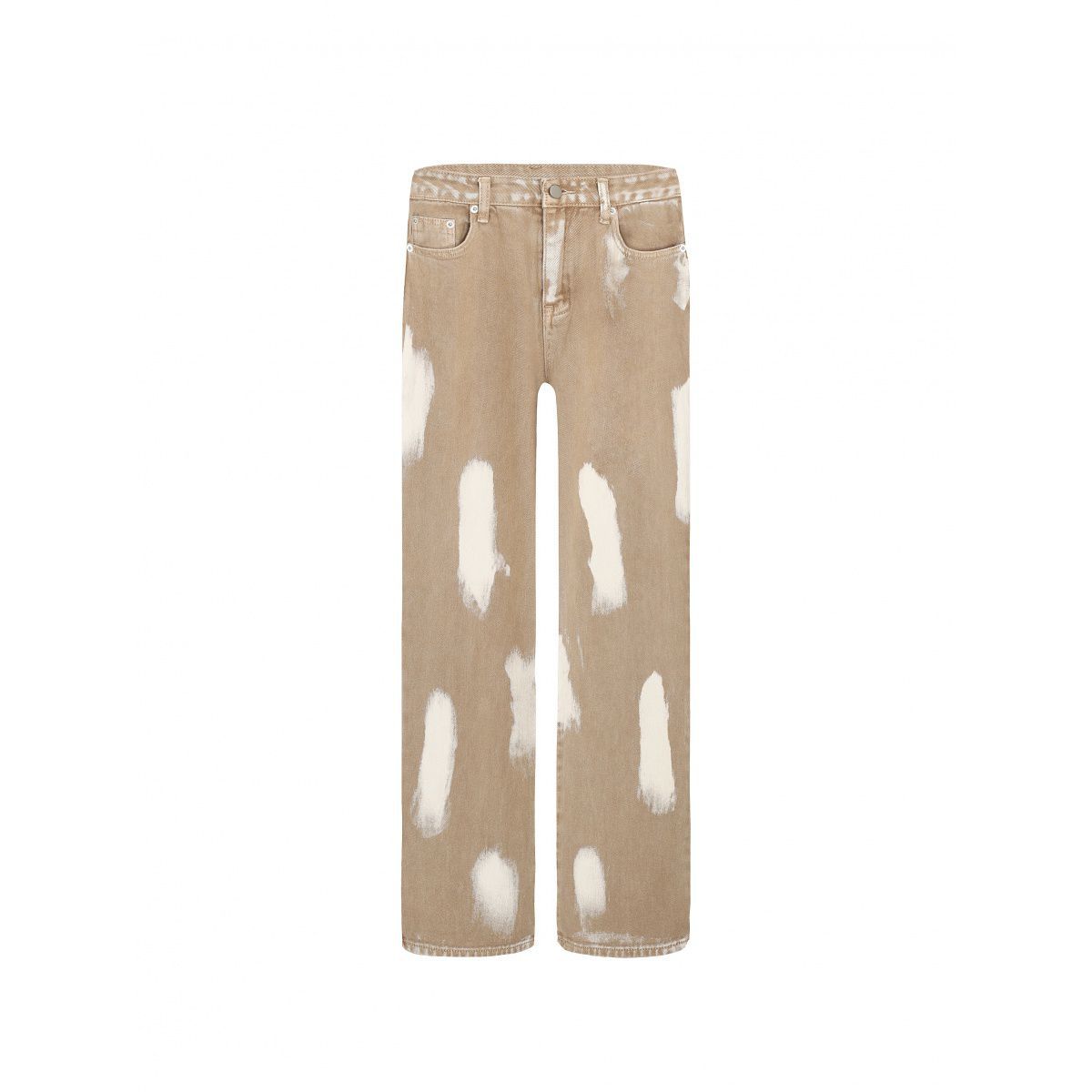 

Y2K Эстетические широкие джинсы цвета хаки Женские джинсовые брюки E Girl Повседневные брюки для женщин S