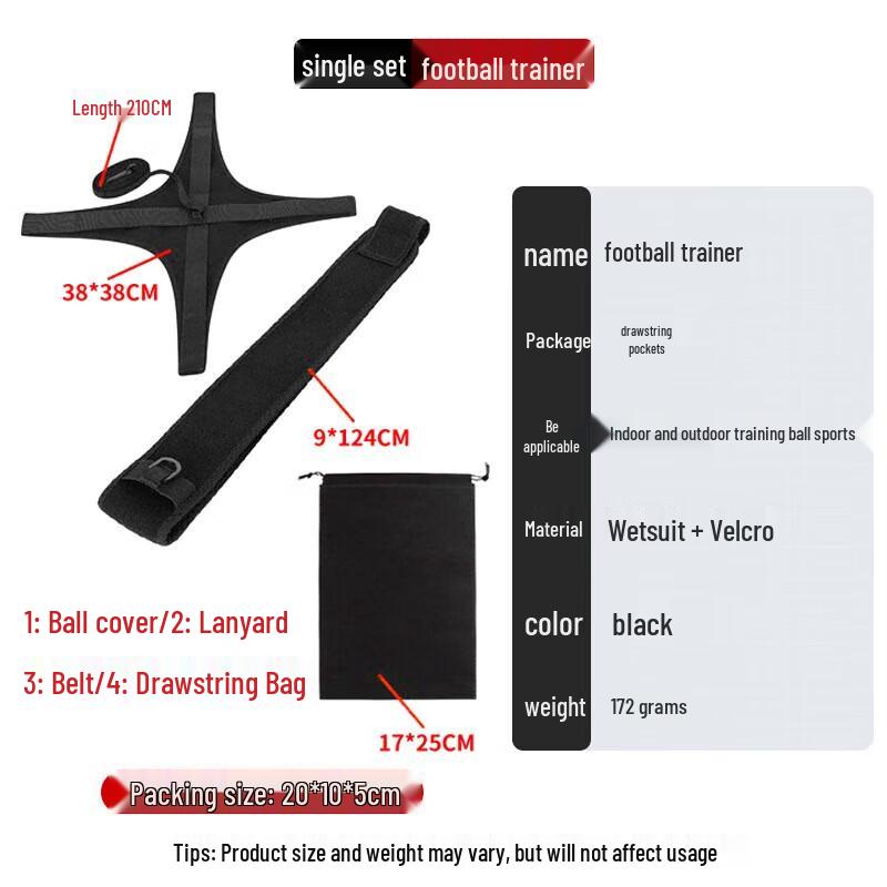 WEZHO Football Juggling Trainer Belt Set