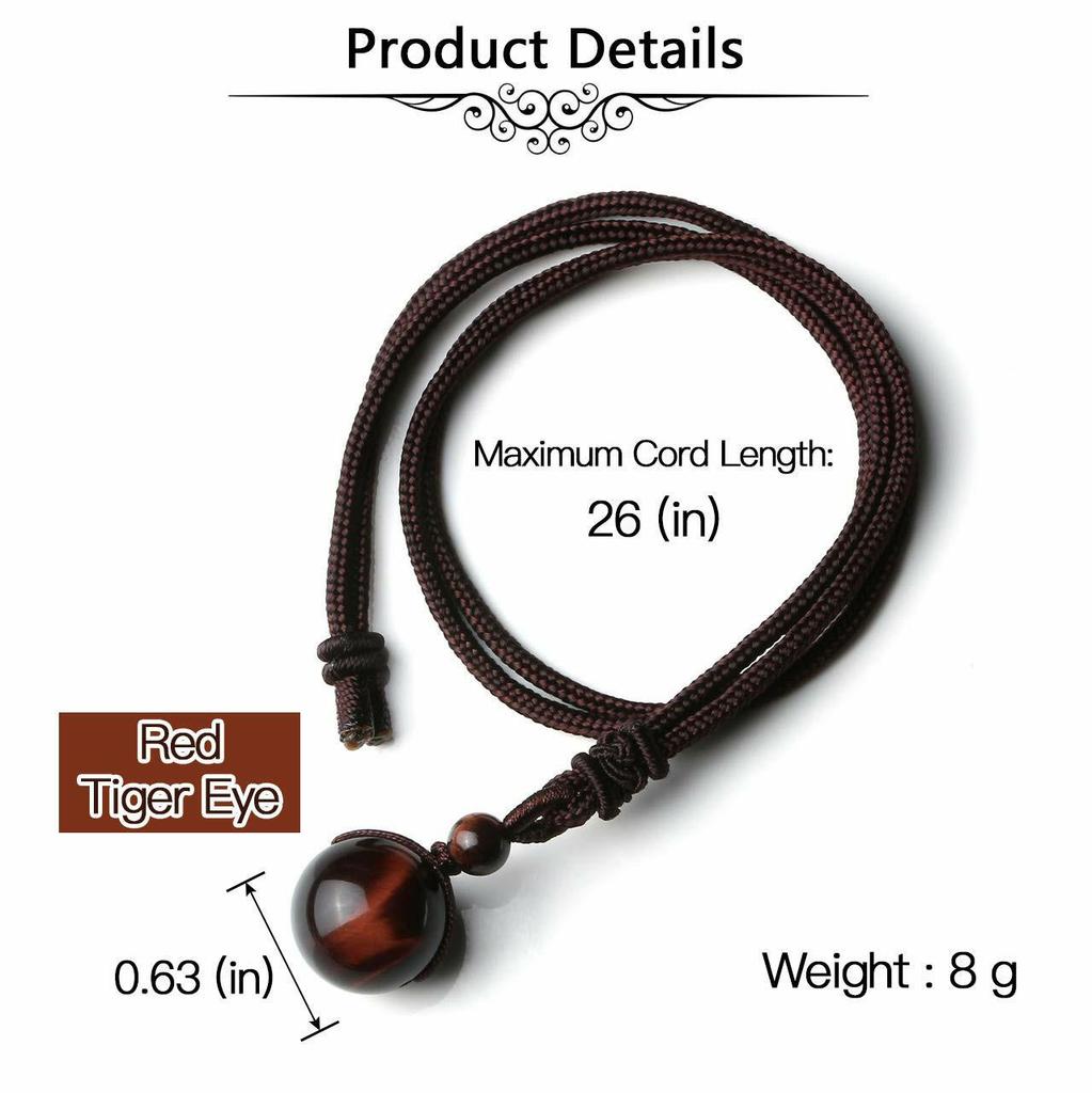 Náhrdelník s přívěskem Tygří oko a Ametystový obsidián, 16MM