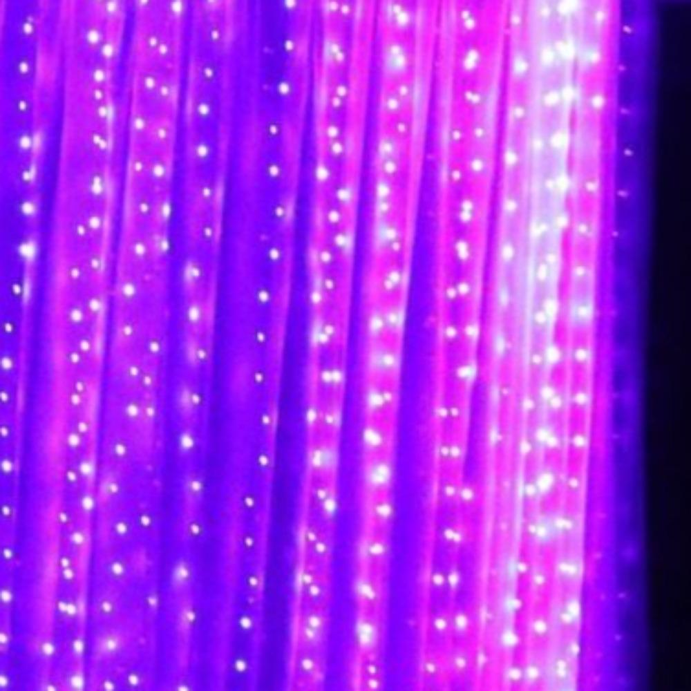 LED Copper Wire Curtain String Lights 3x3m Remote USB Powered Dorm Window Decor
