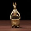 Tabletop Figurine Brass kangaroo Animal Statue Sculpture Home Decor Gift