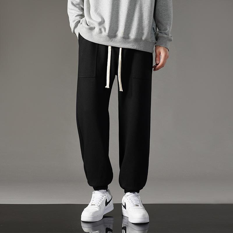 

Men s Spring Versatile Casual Pants for Men s Draped Wide-leg Loose Sports Straight Trousers Versatile Sweatpants S