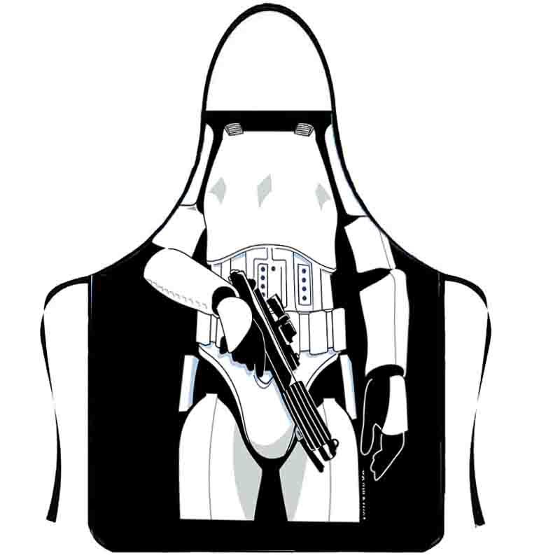 Playful Muscle Body Pattern Sleeveless Apron Washable Kitchen Apron For Barbecue Friend Gathering Party Gift