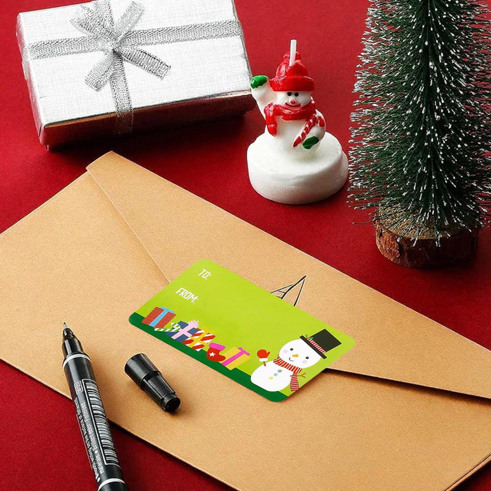 500pcs/Roll Christmas Decorations Stickers Xmas Party Seal Labels Stickers For DIY Gifts Baking Package Candy Bag Envelope Decor