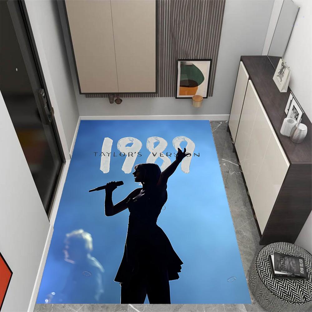 Taylor Swift Angel Themed Anti-Slip Rugs - Polyester Home Decor, Suitable for Bedrooms, Living Rooms, Doorways, Studios, and Decorations