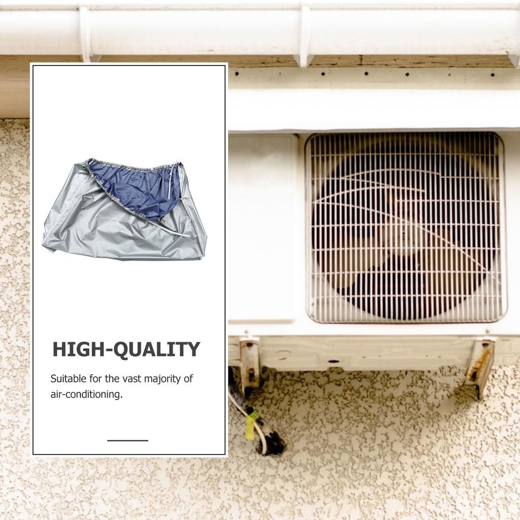 1pc Polyester Air Conditioner Outdoor Cover Full Protection Weatherproof Foldable Ac Protector For All Models Air Conditioner