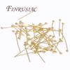 Pins For DIY,50Pcs/Lot 14K Real Gold Plated Pins For Jewelry,Pins with Ball,Bracelets/Earrings Accessories