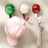 Round Head Suction Cup Hooks Plastic Kitchen Storage Hooks Wall Towel Hooks  Bathroom