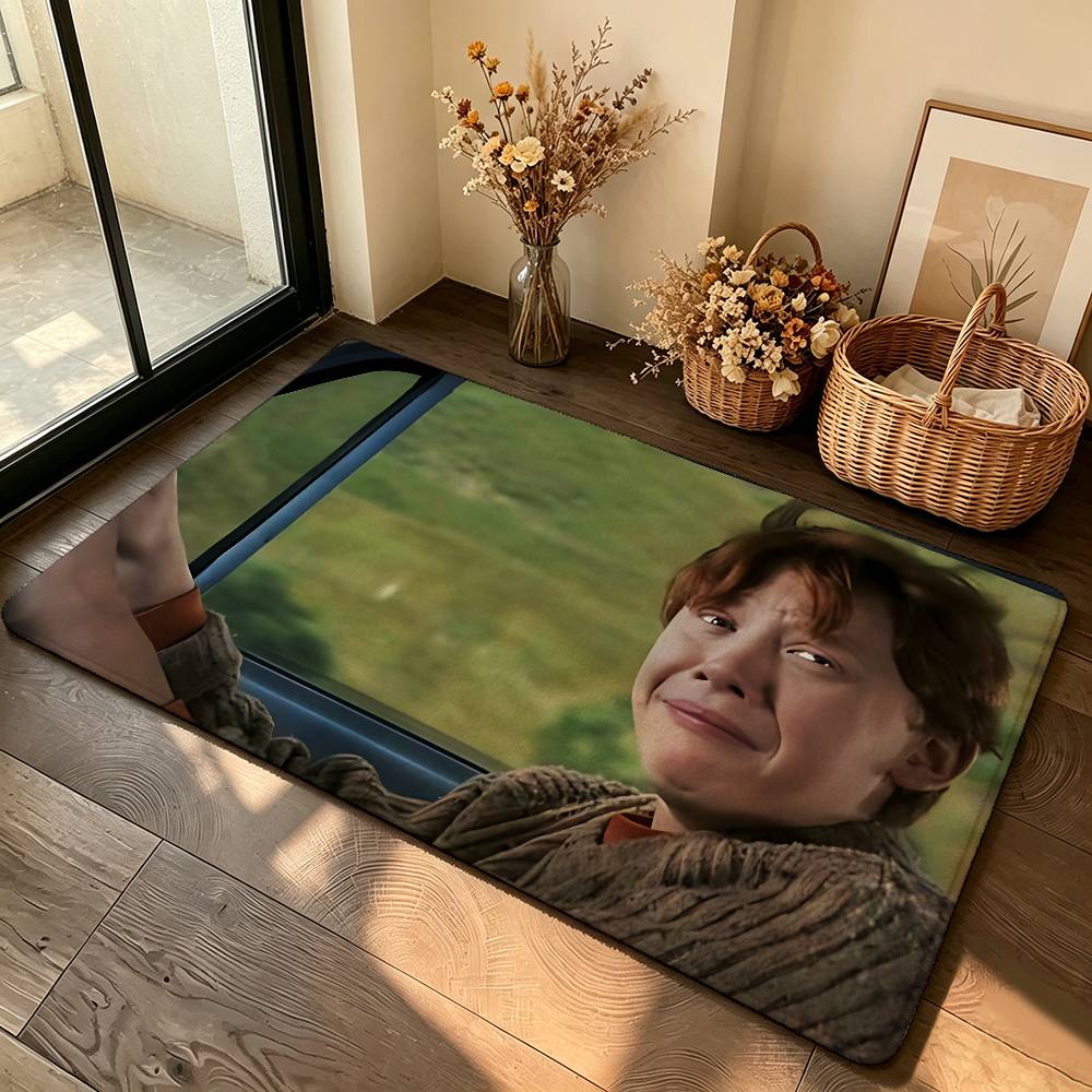 Cute Movie-H-hArry-Y-pOtterS Carpet Bathroom Anti-slip Mat Door Mat Home Decoration Mat Entrance Door Mat Scratch-resistant Door