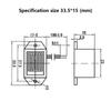 33.5*15mm 85dB Electronic Buzzer Alarm Mini Mechanical buzzer DC 1.2/3/6/12V Constant Tone Sound Beeper High quality