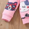 Girls' Cat Hooded Pullover and Pants Set - Spring/Autumn Fashion Two-Piece Outfit