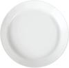 Rebirth Basic Series Plate 16cm Set of 4 Made In Japan Plastic Light Plate White Dishwasher Safe Microwave Safe (White)