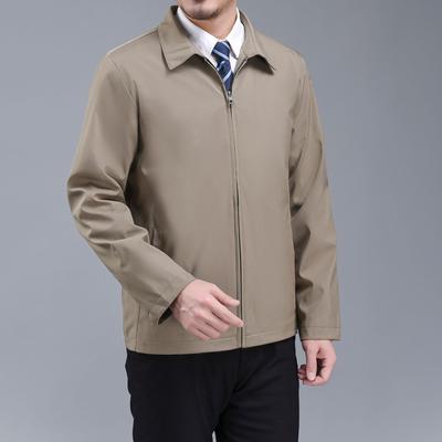 Neue Herbst- und Winterjacke für Herren in Übergröße, lockere, lässige Business-Jacke mit Revers für mittleres und älteres Alter