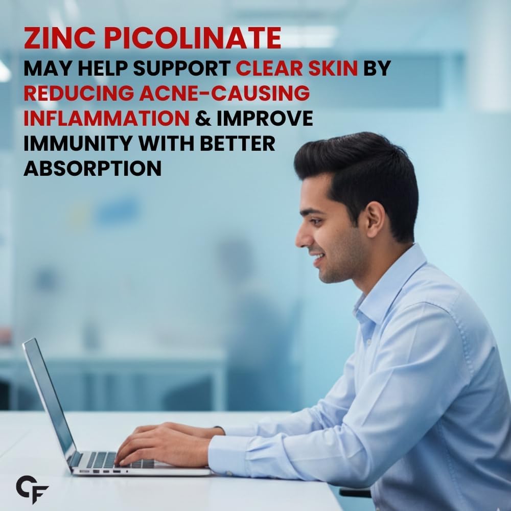 Carbamide Forte Zinc Picolinate Tablets With Vitamin C For Immune Support And Daily Cellular Health 120 Tablets Bottle PACK OF 2