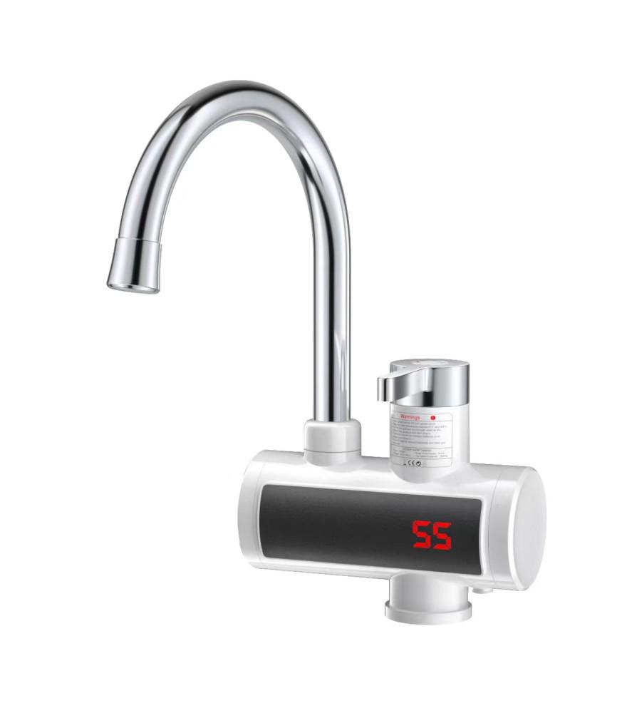 Natychmiastowy Elektryczny Kran Bojler z Cyfrowym Wyświetlaczem do Pryszniców Gorącej i Zimnej Wody