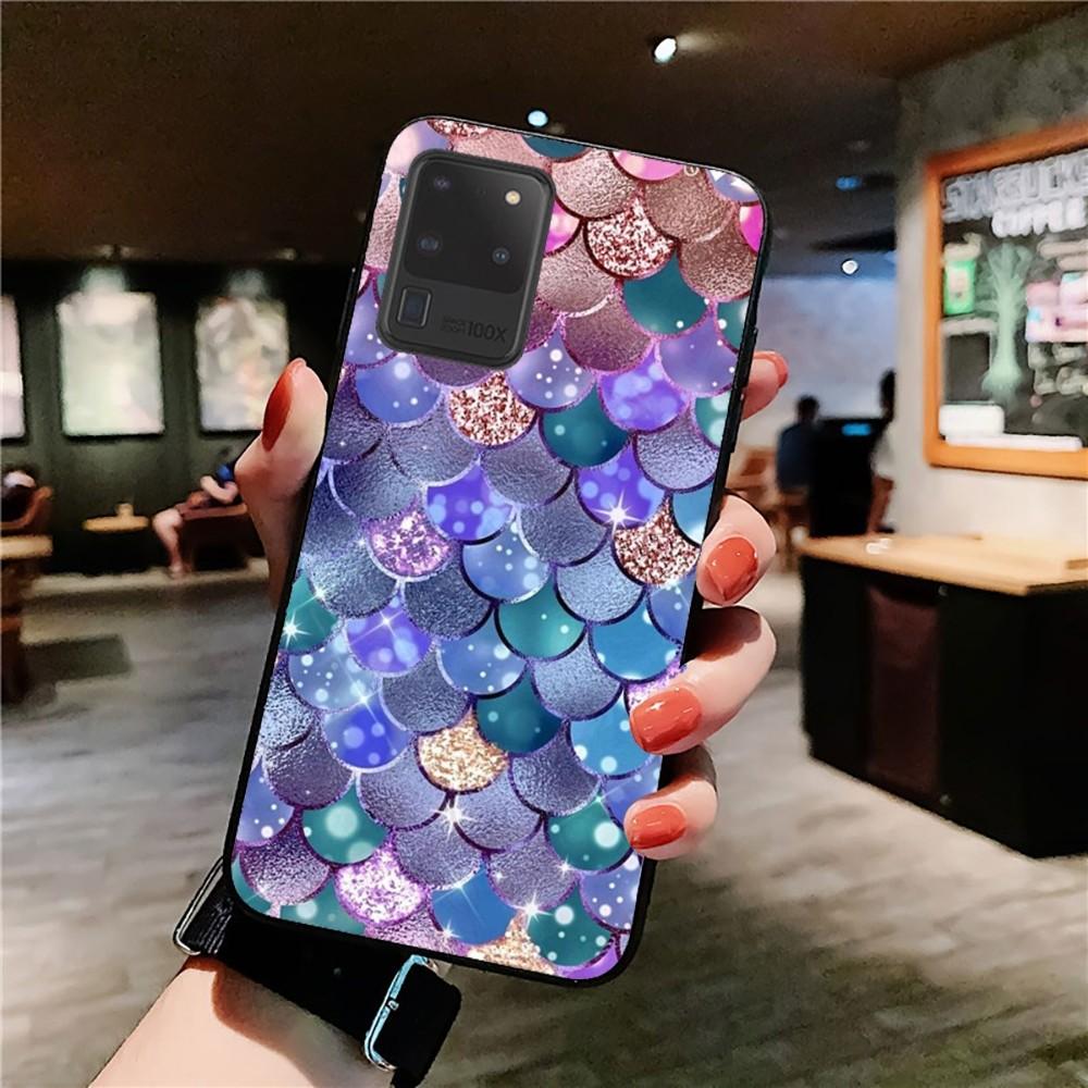 Mermaid Scale Phone Case For Samsung S 9 10 20 21 22 23 30 23 24 Plus Lite Ultra FE S10lite Fundas