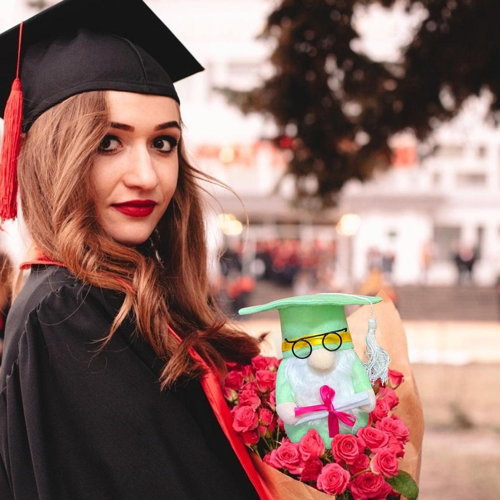 Graduation Plush Doll with Cap & Gown - Commemorative Gift