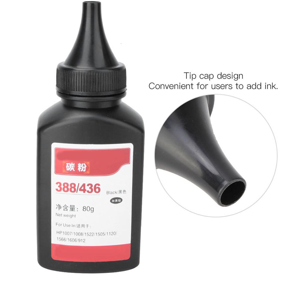 1 Flasche 100g 3,5oz Nachfüll-Tonerpulver passend für HP P1008 M1213 M1136 M1216 P1106 P1107 P1108