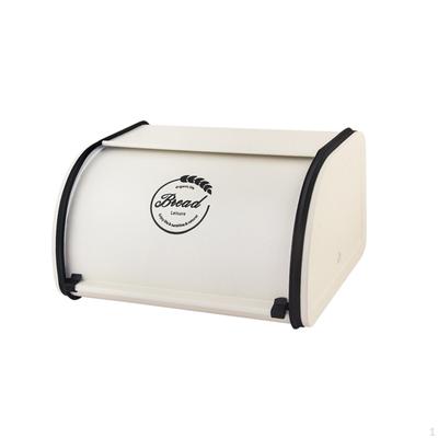 Bread Bin with Lid Decorative Organizer Boxes for Office Restaurant Kitchen Cabinet