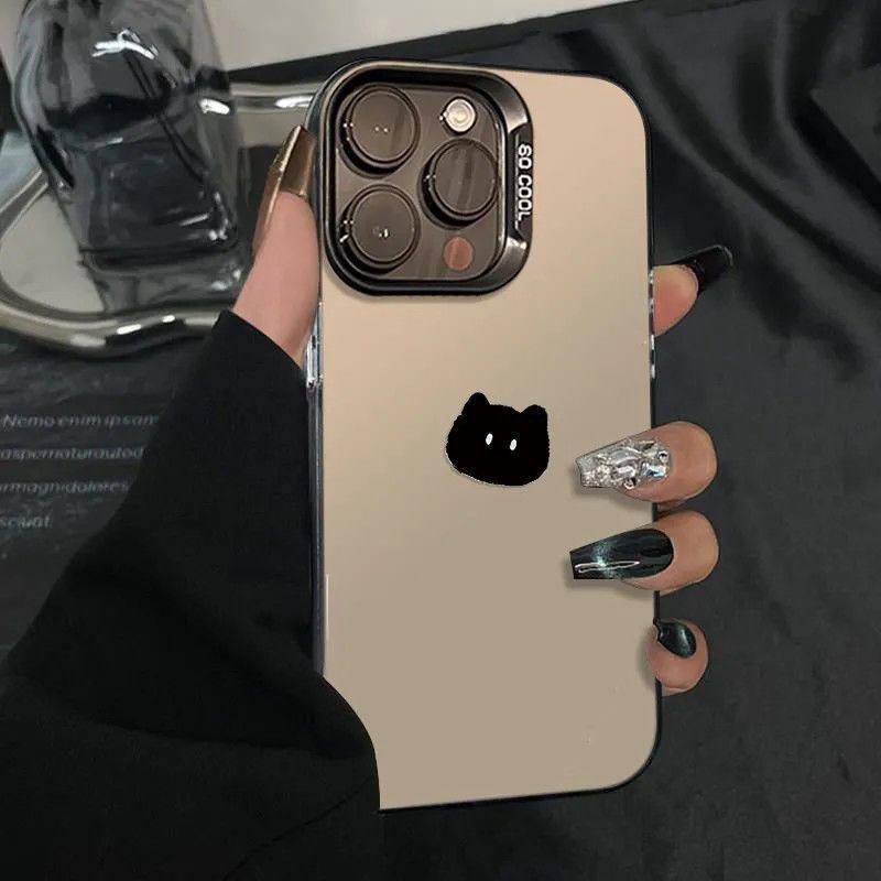 

Hobby Kitten Cartoon Frosted Phone Case for Apple 14PLUS/15/16PRO/17PROMAX - Silver iPhone 7/8