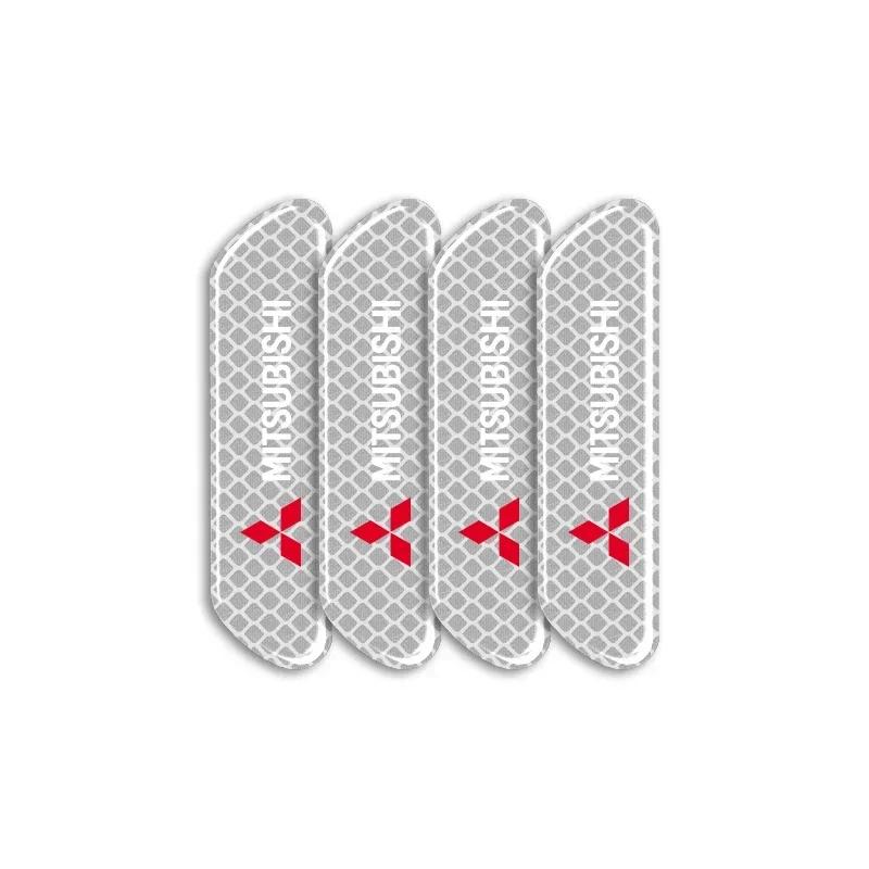 

Reflective safety warning stickers for car doors, compatible with Mitsubishi ASX, Lancer, Outlander, Pajero, Ralliart, Xpander M