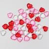 10mm Smooth Acrylic Red Hearts Valentine's Day Wedding Decoration DIY Accessories