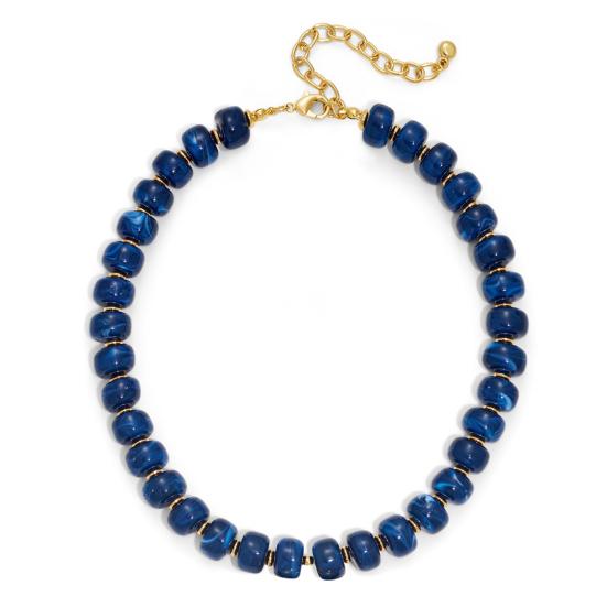 Klobiger Bunter Perlen-Choker Harzperlen-Halskette Boho Urlaubs-Halskette für Damen Tägliches Tragen Sommer Strandurlaub Schmuck