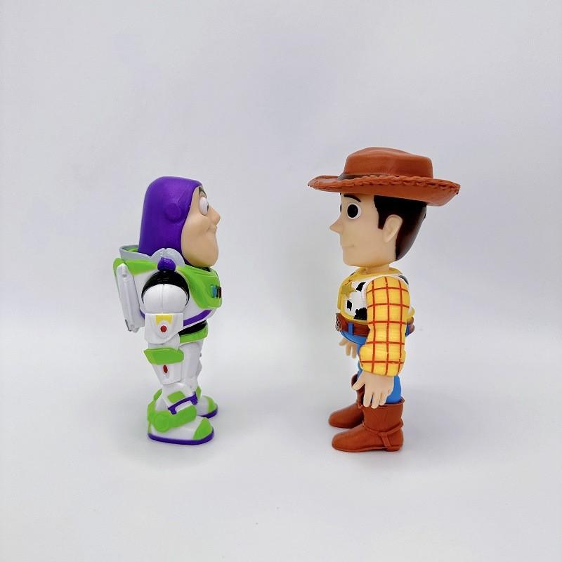 Toy Story Woody Buzz Lightyear Pvc Car Decor Collectible Figurine For Fans