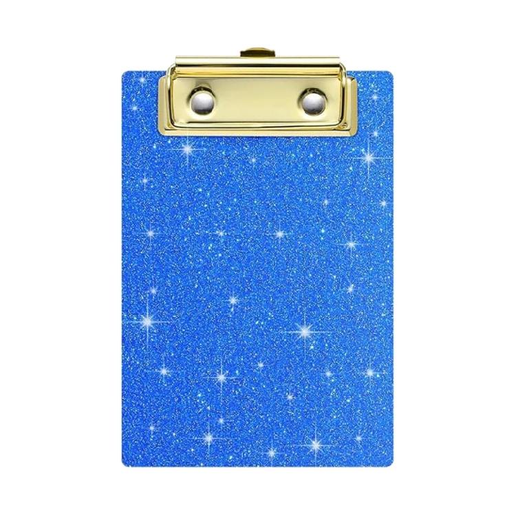 Sparkling Clipboard 6x4Inch Small Acrylic Clipboard Portable Document Organiser Writing Board For Organizing File Paper