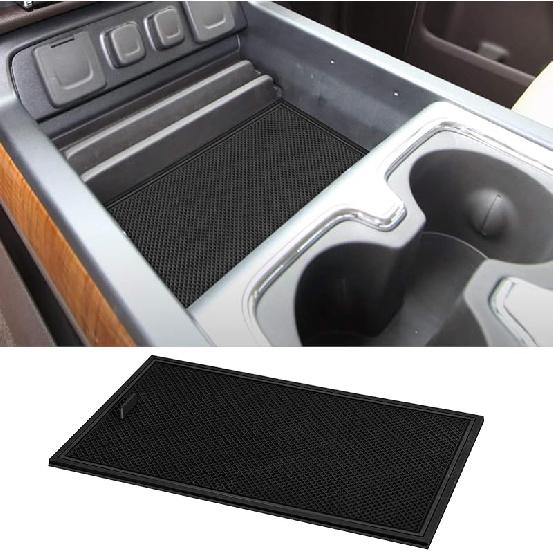 ROCCS Center Console Organizer Secret Compartment Cover Tray for GMC Sierra Accessories 2014-2018 1500 2500HD 3500HD Chevy Silverado 2014 2015 2016 чёрный