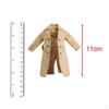 1/12 Male Female Trench Coat Miniature Clothing Handmade Doll Clothes for 6 inch Figures