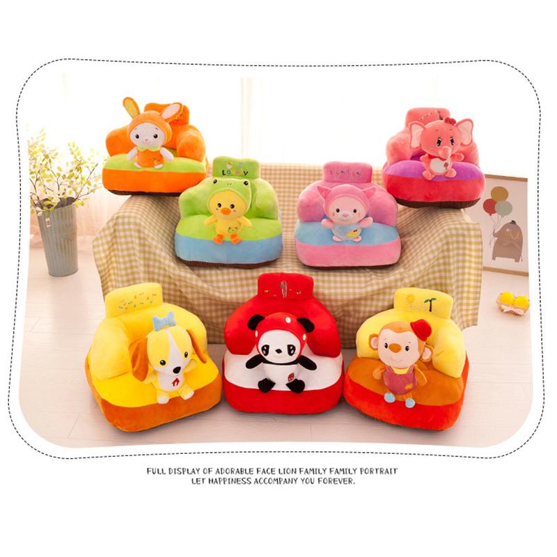Infant Safety Seat Soft Stuffed Animal Baby Sofa Plush Baby Cushion Feeding Chair Learning To Sit Kids Back Support Plush Toy