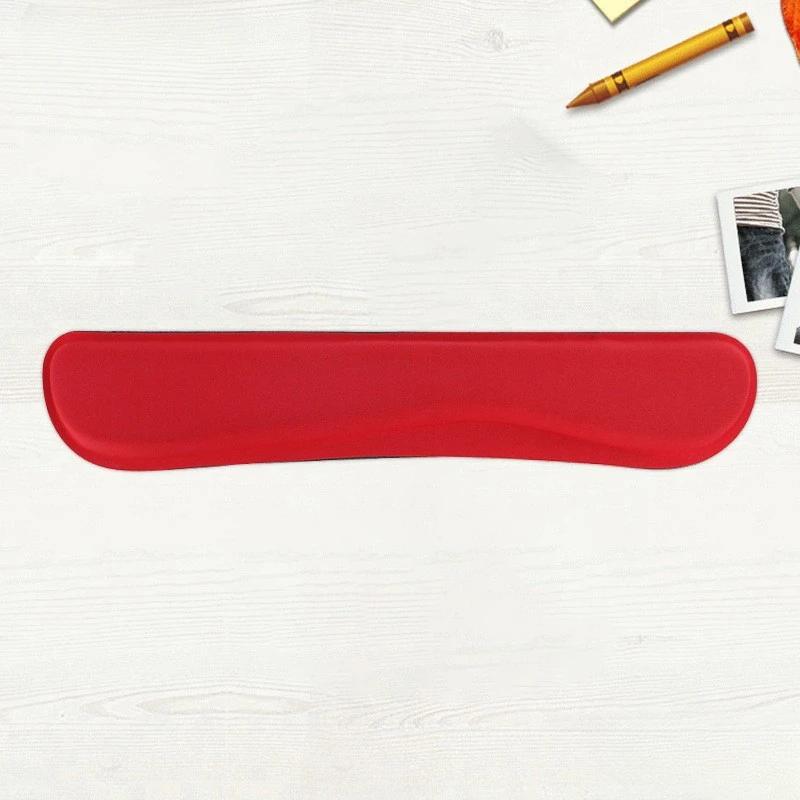 

Нескользящий коврик для мыши с эффектом памяти Widen Memory Foam, поддержка запястья, подставка для запястья клавиатуры, поддержка для офиса, компьютера, ноутбука и Mac, удобный 43.8x8.5cm красный