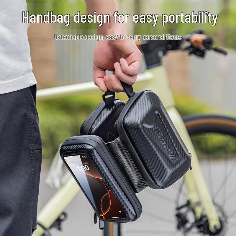 Yaphtes 3-in-1 Waterproof Bicycle Frame Bag with Touchscreen