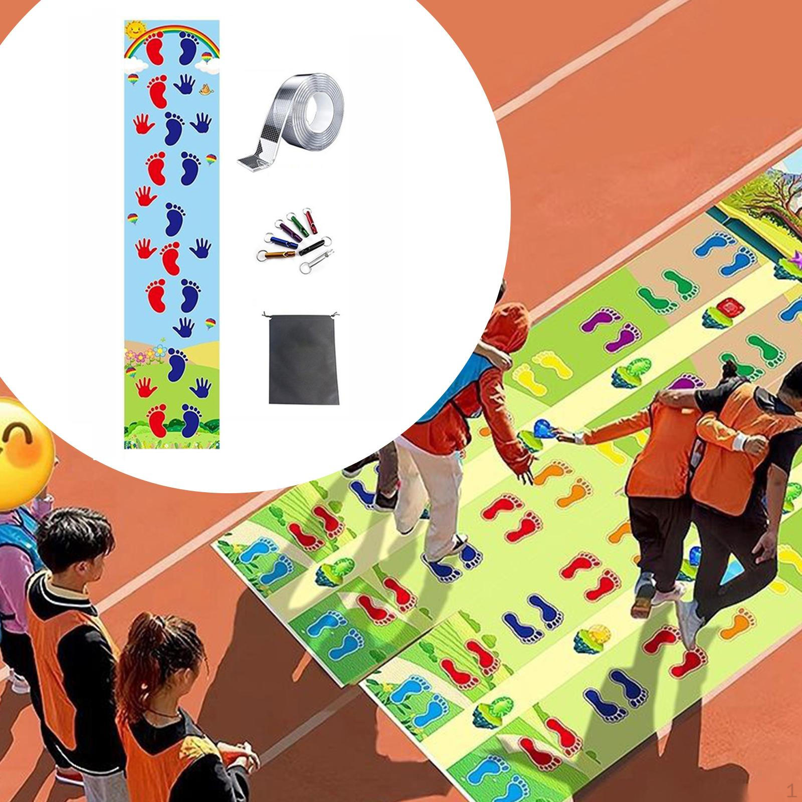 

Activity Mat for Hand and Feet Hopscotch in Daycare Centers single player