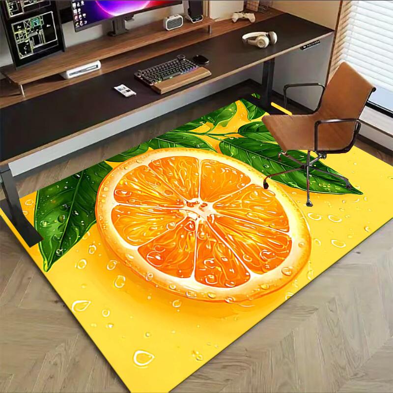 1PC orange juice Extra Large Non Slip Floor carpet, Office, family, bedroom, Studio   Large Area Rug Indoor Rugs, , Vibrant Colors