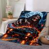 Horror Characters Printed Blanket Soft Cozy Blanket For Sofa Bedroom Living Room Dorm And Outdoor Use