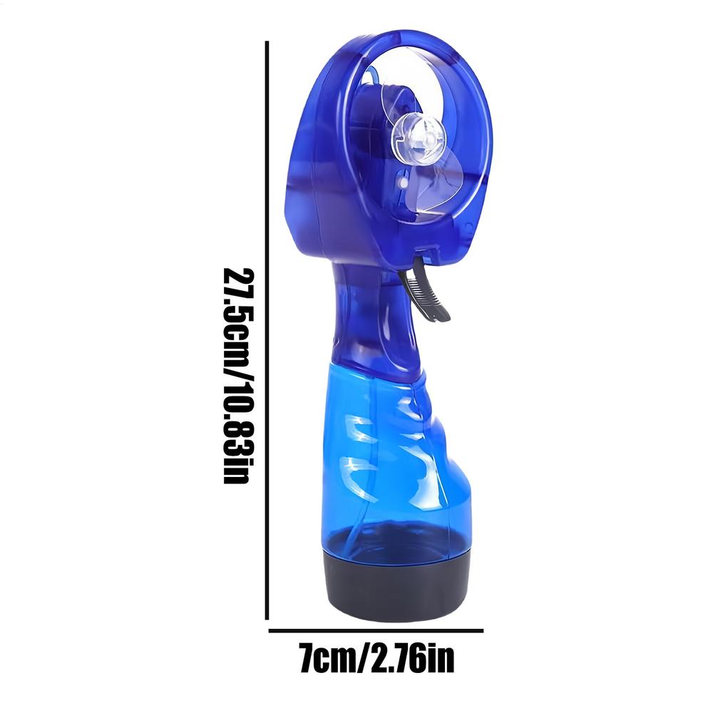 350ml Portable Mist Fan, Outdoor Air Cooler with Water Tank, Cooling Device for Desk Camping Hiking, Rechargeable USB