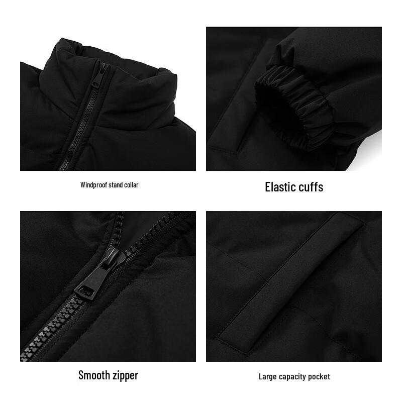 ROMON Men's Stand Collar Padded Jacket