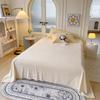 Ins Winter Thickened Teddy Velvet Yellow Towel Embroidered Christmas Tree Milk Velvet Four-piece Coral Velvet Set