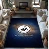 Swansea City FC Printed Crystal Velvet Rug Non‑Slip Crystal Velvet Carpet For Sofa Bedroom Indoor Home Decoration