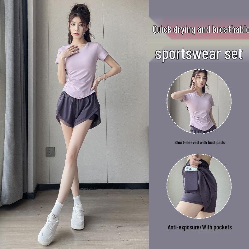 2025 Women's Quick-Dry Sports Set: Summer Running, Badminton, Yoga, Gym Fashion