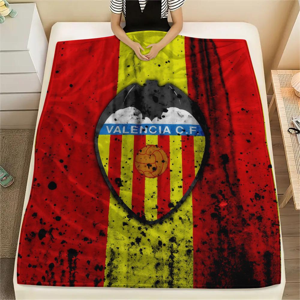 Valencia Club de Fútbol Flannel Blanket, High quality Comfortable for All Seasons, Home Decor, Warmth and Comfort