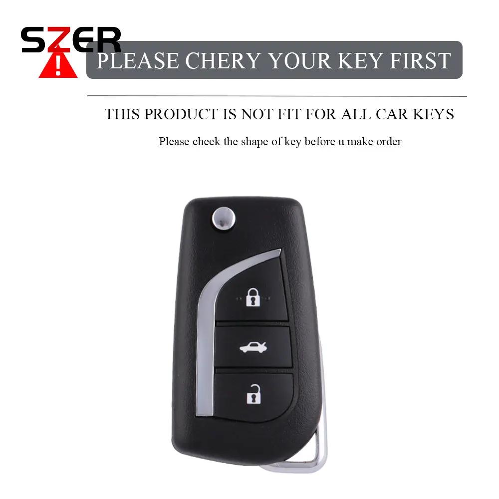 EBSKCS1 TPU Car Key Case Cover Fob Shell For Keyachain Toyota Corolla Altis Auris Aygo Yaris Camry RAV4 Verso TC IM Shell Accessories