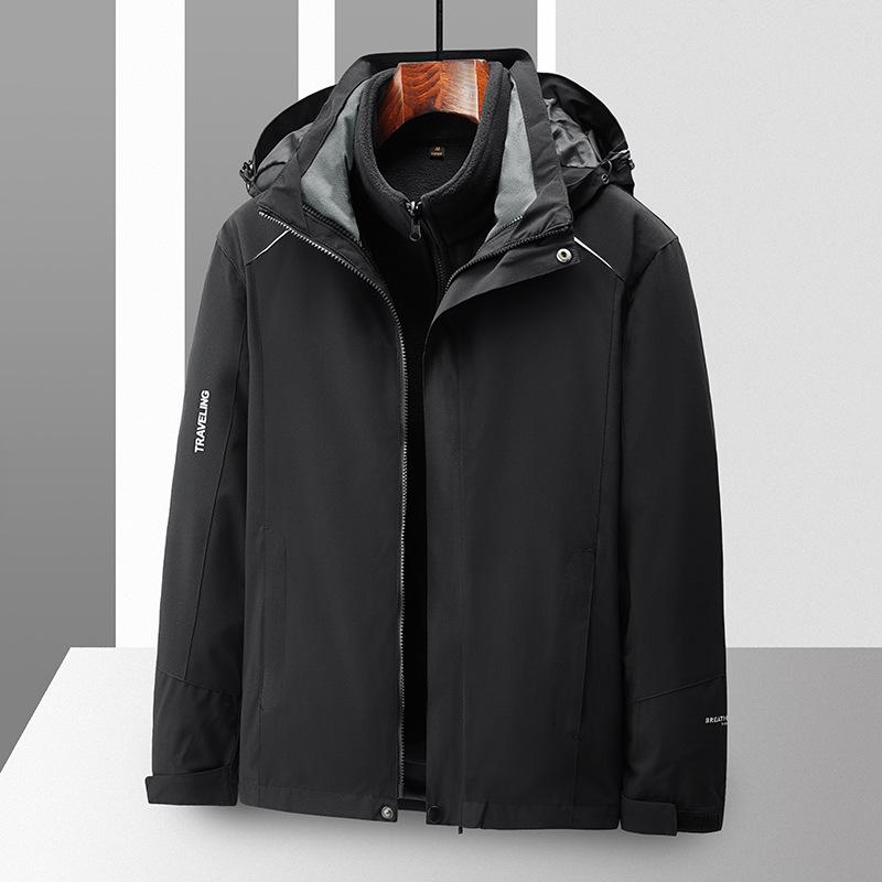 

Unisex Waterproof 3-in-1 Windbreaker for Outdoor Camping & Mountaineering 3XL