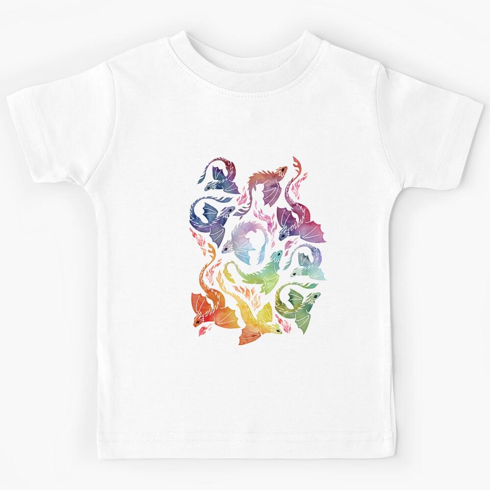 Dragon fire rainbow Kids T-Shirt 150
