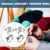 Cat Crochet Tension Ring 4/8cs/set Cat Knitting Tension Rings Adjustable Ring Knitting Crocheting Jewelry Ring with Yarn