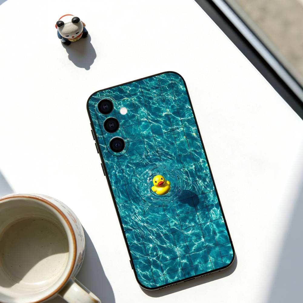 Duckling Phone Case For Samsung Galaxy A73,A72,A71,A70,A53,A52,A51,Others Soft Black Cover
