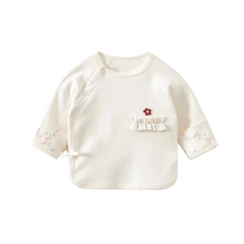 Soft Velvet Newborn Baby Half-Back Clothing - A-Class Boneless Base Layer for Spring and Autumn